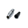 RS PRO Industrial Circular Connector, 9 Contacts, 9.5 mm Cable Mount Plug, Male, Push Pull Lock, IP50, Chrome 240-6461