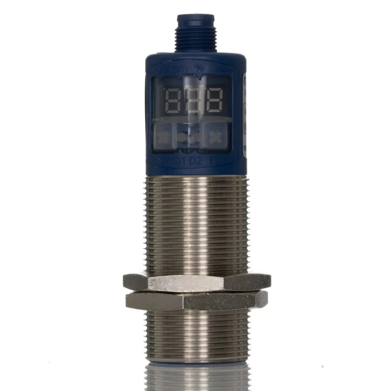 Microsonic Threaded Barrel Ultrasonic Proximity Sensor M30 PNP 30 V DC 240 V AC 600 mm Detection Range mic+35/D/TC