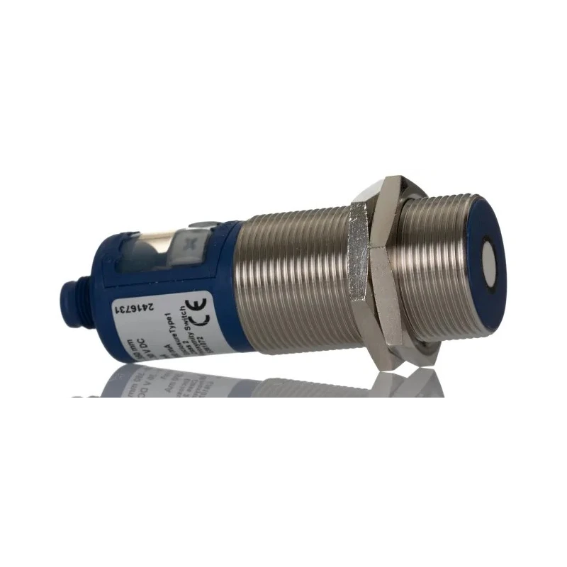 Microsonic Threaded Barrel Ultrasonic Proximity Sensor M30 PNP 30 V DC 240 V AC 600 mm Detection Range mic+35/D/TC