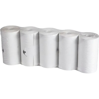 SAUERMANN. Thermal Printer Paper Roll Pack 5 Rolls 57.5mm Width Papier pour imprimante (5 rouleaux)