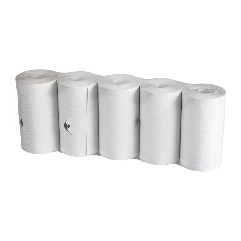 SAUERMANN. Thermal Printer Paper Roll Pack 5 Rolls 57.5mm Width Papier pour imprimante (5 rouleaux)