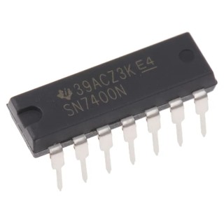 Texas Instruments 4 2-Input NAND Logic Gate 14-Pin PDIP SN7400N