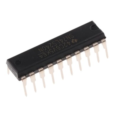 Texas Instruments 8-Channel Buffer & Line Driver, 3 State, Inverting, 20-Pin PDIP SN74LS240N
