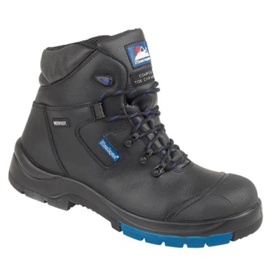 Himalayan Black Metal Free Toe Capped Unisex Safety Boots EU 43 UK 9 Composite Midsole EN ISO 20345 5160BK090