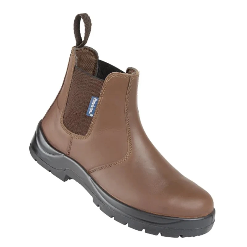Himalayan Unisex Brown Leather Safety Boots Size UK 11 EU 46 Heat Resistant EN ISO 20345 2011 161BBK110