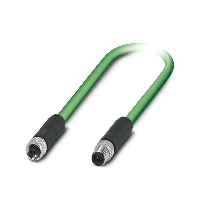 Phoenix Contact SPE Ethernet Cable 2 Core, Black, 2m, Shielded Screened PVC 1150575