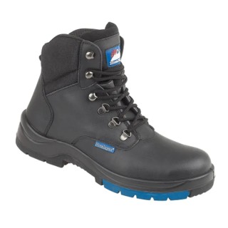 Himalayan Black Unisex Safety Boots EU Size 42, UK 8, Steel Midsole, SRC Slip Resistance, EN ISO 20345 5104BK080