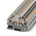 Phoenix Contact PTVME Series Test Disconnect Terminal Block Grey, 0.5 mm² to 6 mm², 1-Level, Push-in Connection 1164788