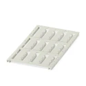 Phoenix Contact White Cable Marker UC-WMTBA, Pre-printed Blank, 6 mm Diameter, 29 mm Length, Polypropylene Material 1199634