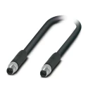 Phoenix Contact SPE Ethernet Cable 2 Core, Black, 2 m Length, Shielded Screened PVC Jacket 48-60V AC 5.1mm Diameter 1217526