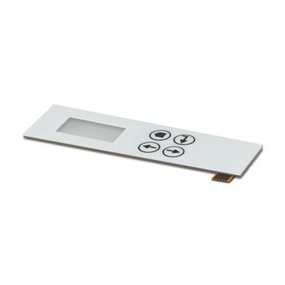 Phoenix Contact Membrane Keypad with 4 Keys, 2 Colours, 5-Position Connection Lug, Transparent Window for 0.96″ TFT 1215683