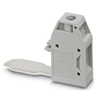 Phoenix Contact DIN Rail Terminal Block AGK 10-UKH 95 Series 2 Positions Grey Screw Termination 1000V 57A 3003541