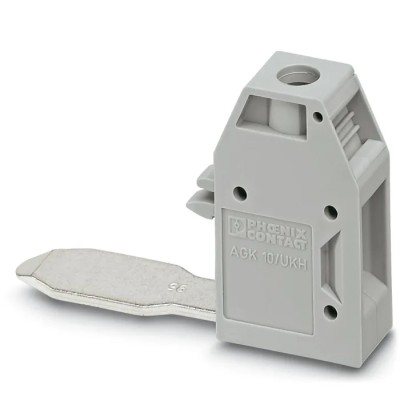 Phoenix Contact DIN Rail Terminal Block AGK 10-UKH 95 Series 2 Positions Grey Screw Termination 1000V 57A 3003541