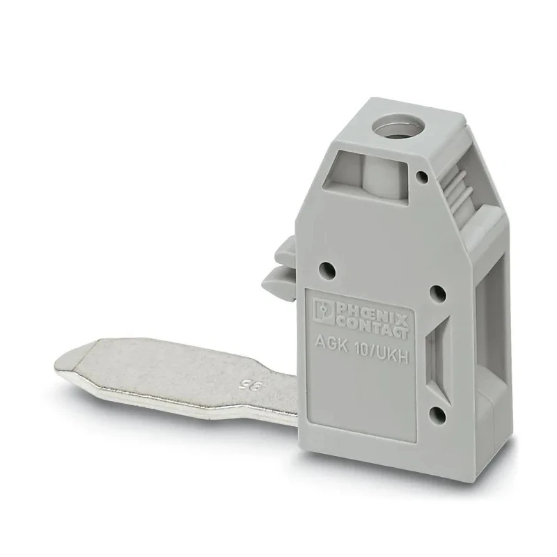 Phoenix Contact DIN Rail Terminal Block AGK 10-UKH 95 Series 2 Positions Grey Screw Termination 1000V 57A 3003541