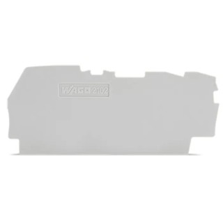 WAGO TOPJOB S Series End & Intermediate Plate for 2102 Series Terminal Blocks 2102-1391