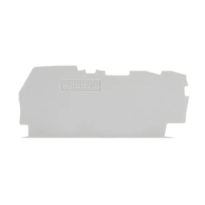 WAGO TOPJOB S Series End & Intermediate Plate for 2102 Series Terminal Blocks 2102-1391
