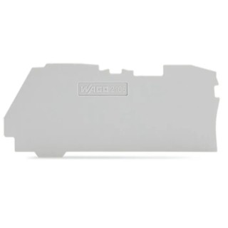 WAGO TOPJOB S 2106 Series End & Intermediate Plate for 2106 Series Terminal Blocks 1 mm Thickness 2106-1291