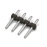 WAGO Pluggable Terminal Block, 3-Contact, 3.5 mm Pitch, 1 Row, Polyamide Housing, Male Connector, Black, 300V, 252-903