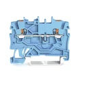 WAGO TOPJOB S 2200 Series Feed Through Terminal Block Blue 1mm² 1-Level Cage Clamp ATEX IECEx 2200-1204
