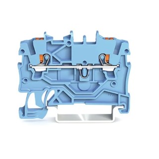 WAGO TOPJOB S 2200 Series Feed Through Terminal Block Blue 1mm² 1-Level Cage Clamp ATEX IECEx 2200-1204