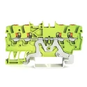 WAGO Earth Terminal Block 1mm² 1-Level Cage Clamp Green Yellow TOPJOB S 2200 Series 2200-1407