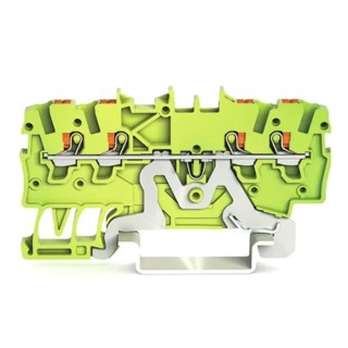 WAGO Earth Terminal Block 1mm² 1-Level Cage Clamp Green Yellow TOPJOB S 2200 Series 2200-1407