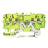 WAGO Earth Terminal Block 1mm² 1-Level Cage Clamp Green Yellow TOPJOB S 2200 Series 2200-1407