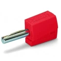 WAGO Red Male Banana Plug, 4 mm Connector, Cage Clamp Termination, 42V, 20A 215-212