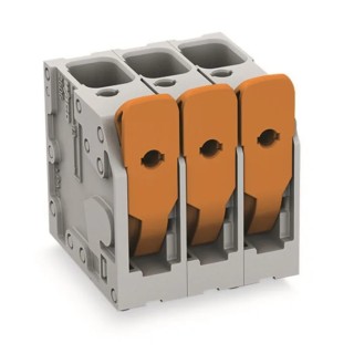 WAGO PCB Terminal Block 3-Contact 7.5 mm Pitch 1 Row 400V 31A Polyamide 66 Female Connector 2606-3103/020-000
