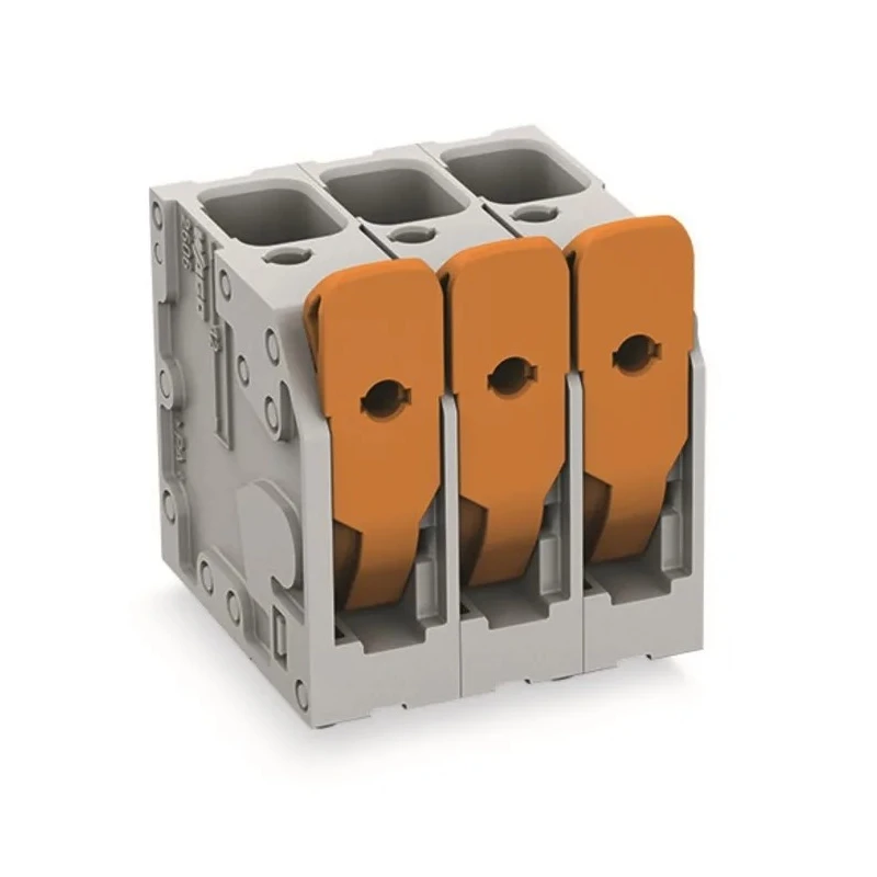 WAGO PCB Terminal Block 3-Contact 7.5 mm Pitch 1 Row 400V 31A Polyamide 66 Female Connector 2606-3103/020-000