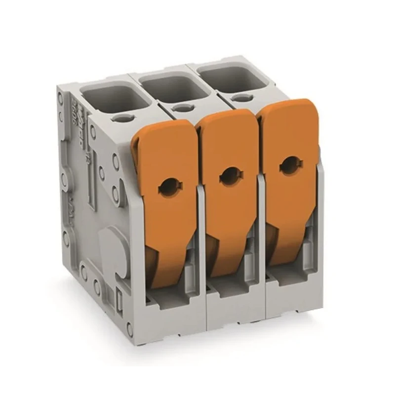 WAGO PCB Terminal Block, 5-Contact, 7.5 mm Pitch, 1 Row, 31A Current, 400V Voltage, Polyamide 66 Housing 2606-3105/020-000
