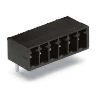 WAGO Pluggable Terminal Block 3-Contact 3.5 mm Pitch 1 Row 320V 10A Polyamide Housing Black Male Connector 714-163
