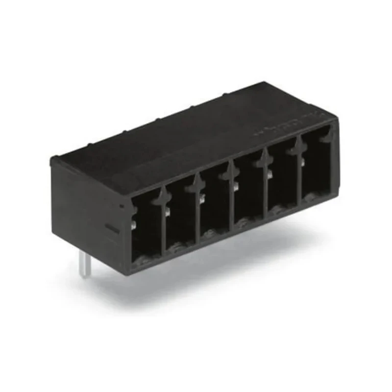 WAGO Pluggable Terminal Block 3-Contact 3.5 mm Pitch 1 Row 320V 10A Polyamide Housing Black Male Connector 714-163