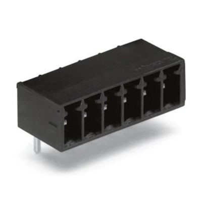 WAGO 714 Series Pluggable Terminal Block, 2-Contact, 3.5 mm Pitch, 1 Row, 320 V, 10 A, Polyamide Housing, Male 714-162