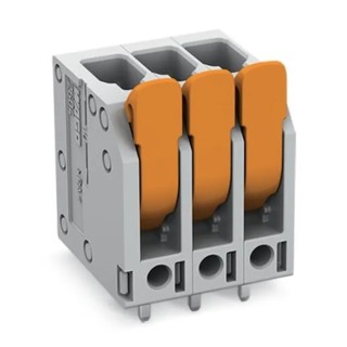 WAGO PCB Terminal Block 6-Contact 5 mm Pitch 1 Row, 300V, Polyamide 66 Housing 2604-3106