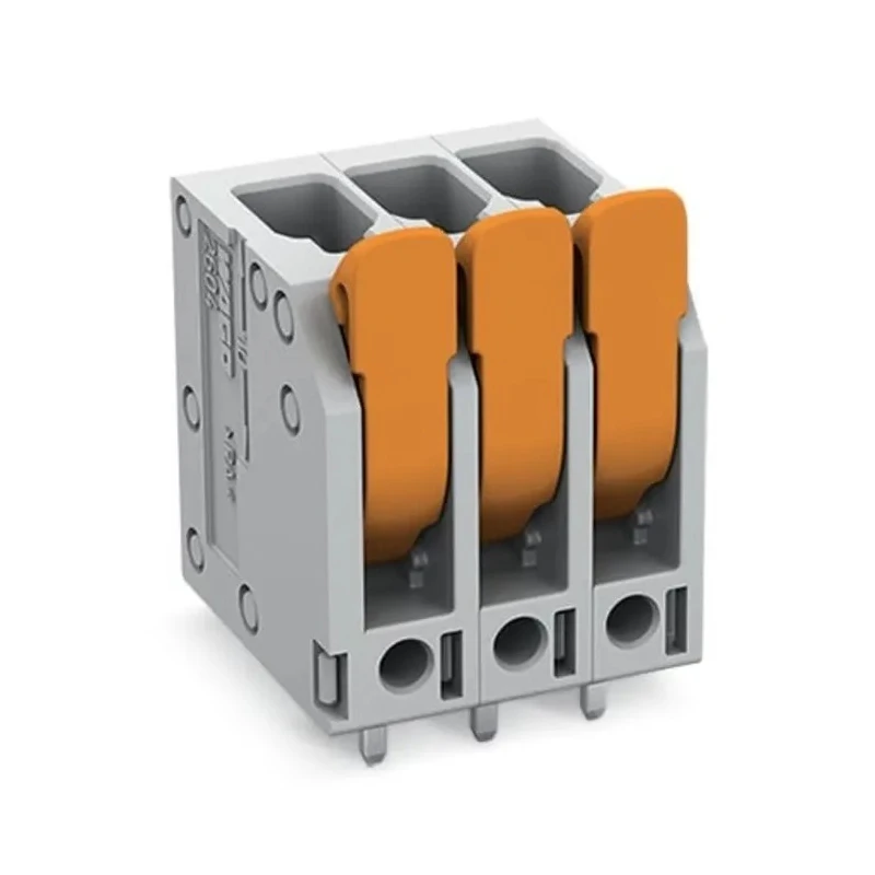 WAGO PCB Terminal Block 6-Contact 5 mm Pitch 1 Row, 300V, Polyamide 66 Housing 2604-3106