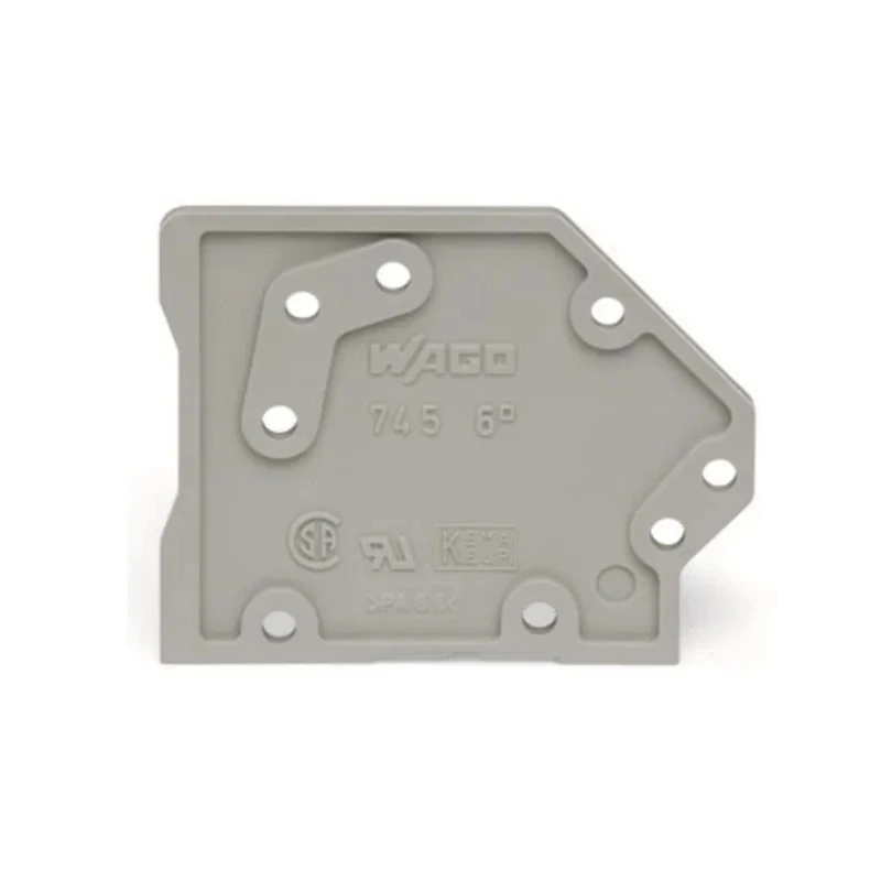 WAGO PCB Connector Accessory Snap-fit Plate 1.6 mm Thick Grey 745-300
