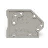 WAGO PCB Connector Accessory Snap-fit Plate 1.6 mm Thick Grey 745-300