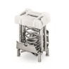 WAGO 790 Series Shield Clamping Saddle White Stainless Steel 6-16 mm Range 790-216