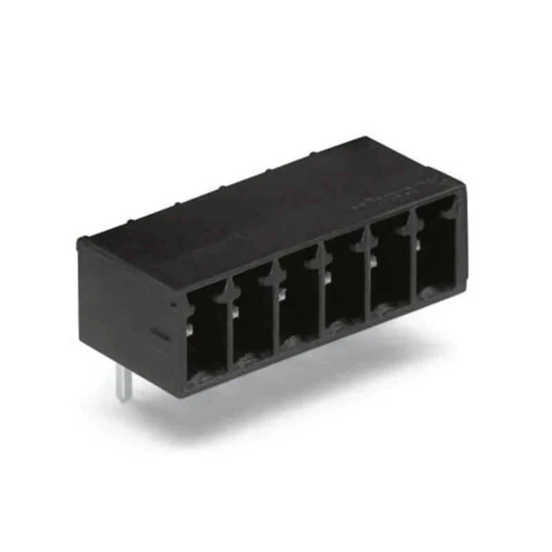 WAGO 714 Series Pluggable Terminal Block 8-Contact 3.5 mm Pitch 1 Row Polyamide Housing Male Connector Black 320V 10A 714-168