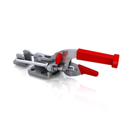 RS PRO Zinc Plated Toggle Clamp with Vinyl Grip 318kg Holding Force 121.8mm Length 45mm Height 240-8182