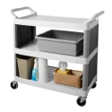 Rubbermaid Commercial Products Grey Polyethylene Storage Box 28.76L, 177.8 mm x 435.1 mm x 546.1 mm FG335100GRAY
