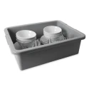 Rubbermaid Commercial Products Grey Polyethylene Storage Box 28.76L, 177.8 mm x 435.1 mm x 546.1 mm FG335100GRAY