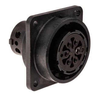 Amphenol Industrial Circular Connector, 5 Contacts, Panel Mount, Socket Female, IP65, Polymer Housing, 21A C016-20G005-1002
