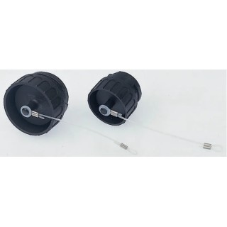 Amphenol Industrial C16-3 Male Dust Cap, Shell Size 1, Black Finish Plastic Dust Protection Cap C016-00U000-0201