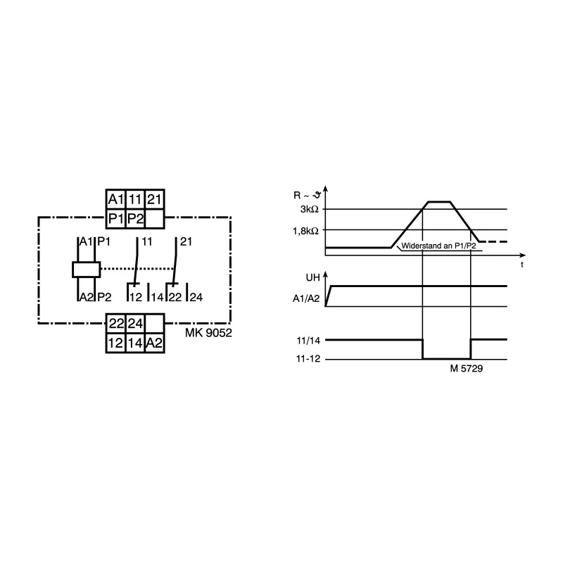 Dold Monitoring Relay SPDT Contact Configuration DIN Rail Mount MK9052.11 AC50/60Hz 230V