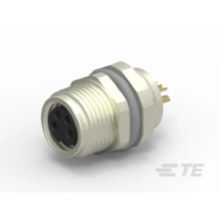 TE Connectivity Circular Connector 4 Contacts M8 Socket Female IP67 T4 Series T4031017041-000