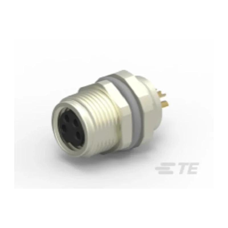 TE Connectivity Circular Connector 4 Contacts M8 Socket Female IP67 T4 Series T4031017041-000