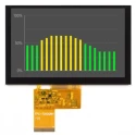 Displaytech LCD Colour Display Touch Screen 5 in 800 x 480 pixels 22mA LED Backlight Capacitive DT050ATFT-PTS