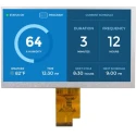Displaytech LCD Colour Display 7 in 1024 x 600 Pixel LVDS Interface, LED Backlight DT070DTFT-IPS-HB-PTS